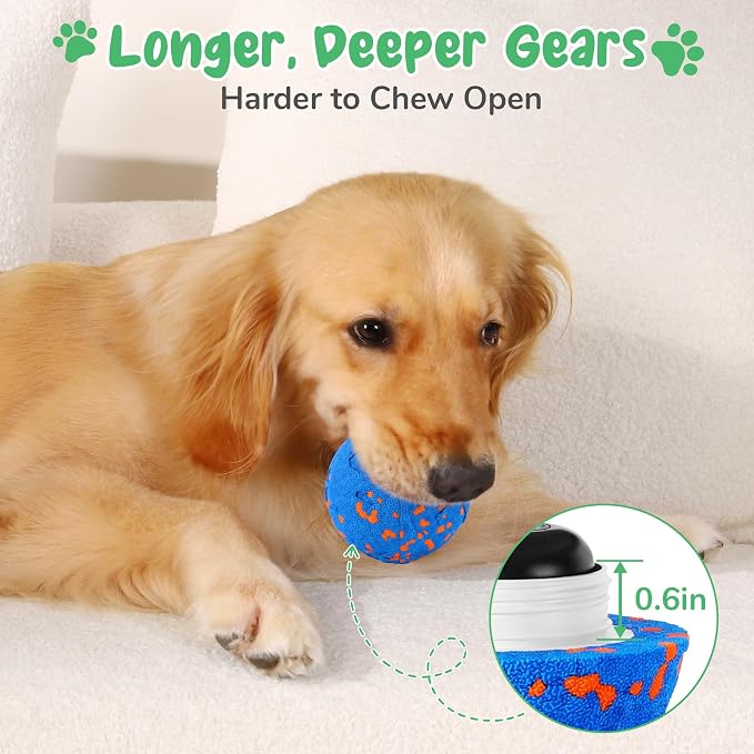 Smart Interactive Dog Toys, Vibrating Dog Ball, Electric Dog Chew Toys - Image 4