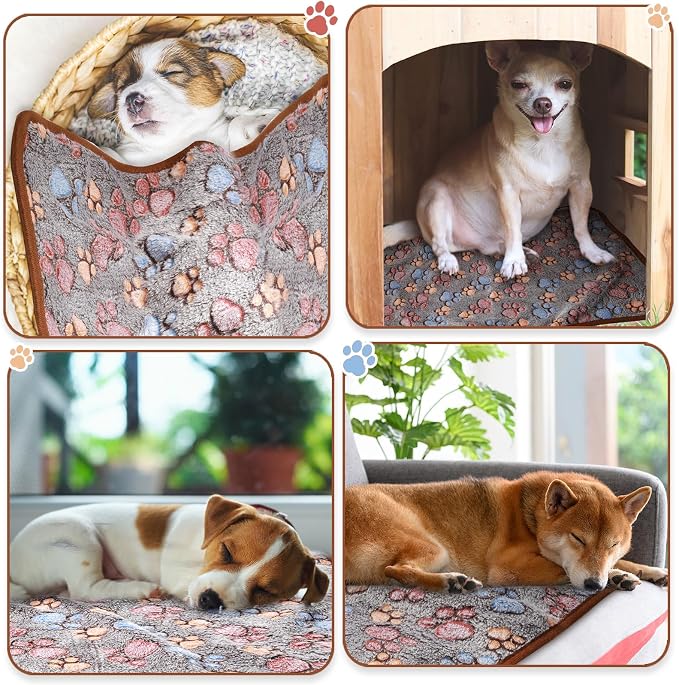 Tegeme 8 Pcs Fleece Dog Blankets - Image 6