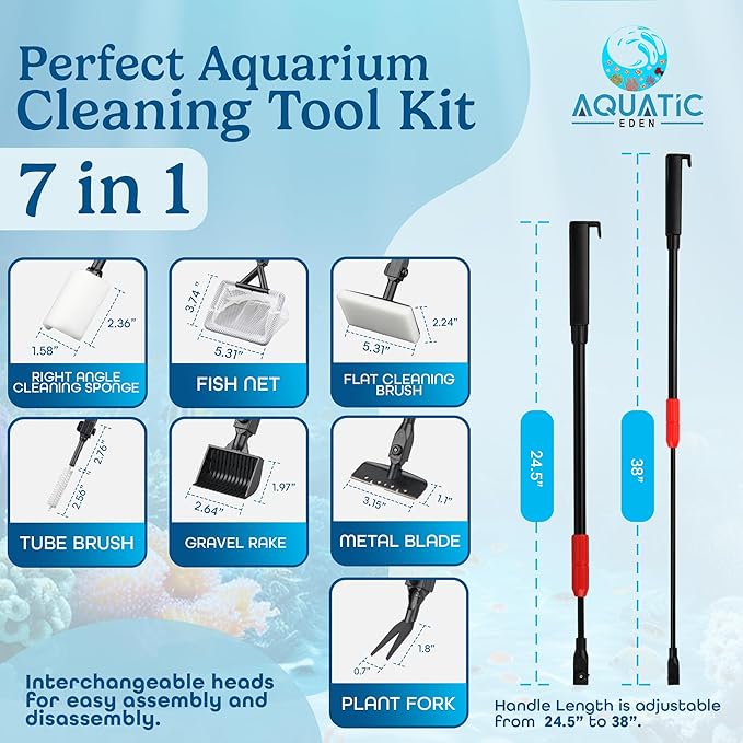 Aquarium Cleaning Tools 7 in 1 - Image 2