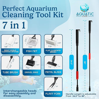 Aquarium Cleaning Tools 7 in 1 - Image 2