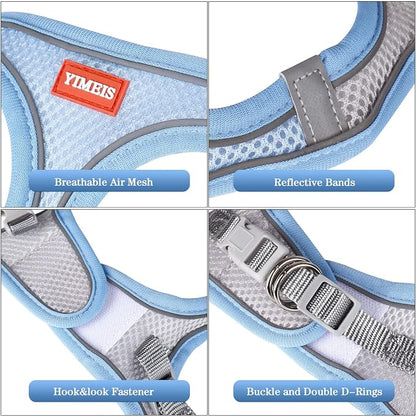 YIMEIS Dog Harness and Leash Set, No Pull Soft Mesh Pet Harness, Reflective - Image 3