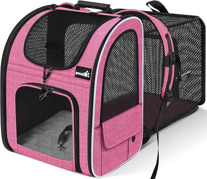 Pecute Cat Backpack Carrier Expandable, Pet Backpack by pecute