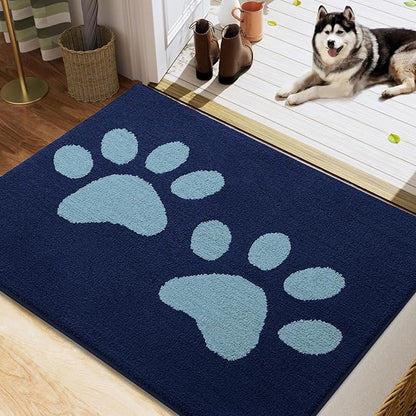 Buganda Dog Door Mat for Muddy Paws, Absorbent Dirt Trapper Washable Indoor by Buganda