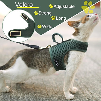 Kitty Harness and Leash for Walking Escape Proof Breathable Mesh Fabric - Image 5