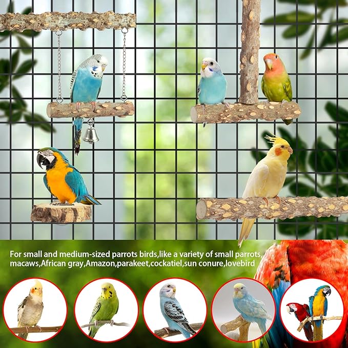 Bird Perches, Bird Perch Chewing Stick Cage Accessories Parrot Climbing - Image 3