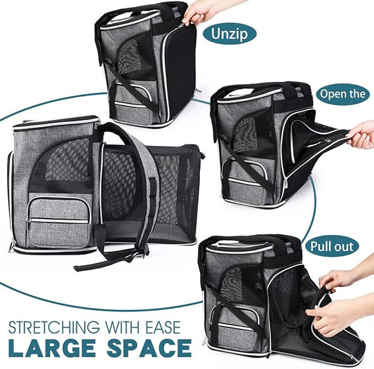 BAGLHER Expandable Pet Carrier Backpack，Pet Backpack - Image 2