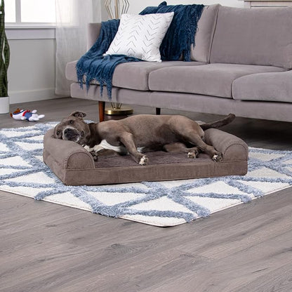 Furhaven Orthopedic Dog Bed for Large/Medium Dogs w/ Removable Bolsters & - Image 3