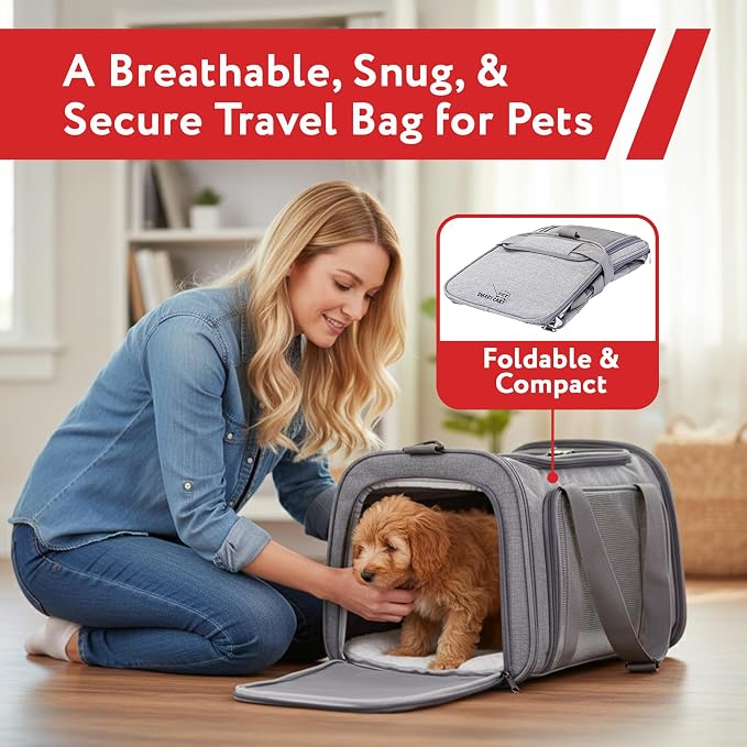 dbest Products Pet Smart Cart Sport, Soft Sided Collapsible Cat Carrier Airline - Image 2