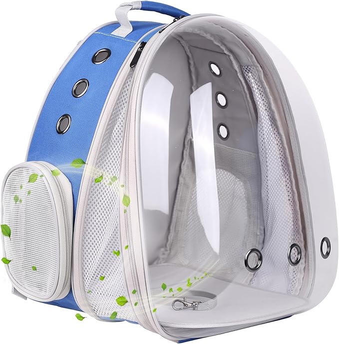 Front Expandable Cat Backpack Carrier, Fit up to 20 lbs, Space Capsule by halinfer