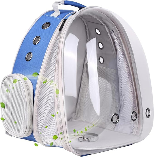 Front Expandable Cat Backpack Carrier, Fit up to 20 lbs, Space Capsule by halinfer