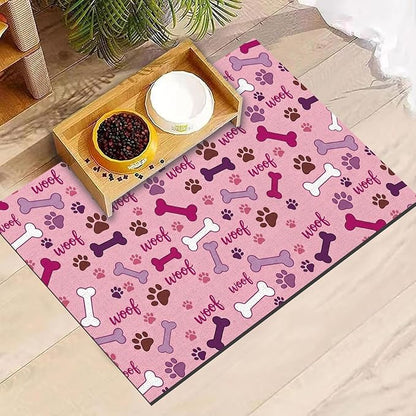 Dog Feeding Mat 24 x 16 Inch, Waterproof Non Slip Rubber Pet Bowl Pad Mat - Image 7