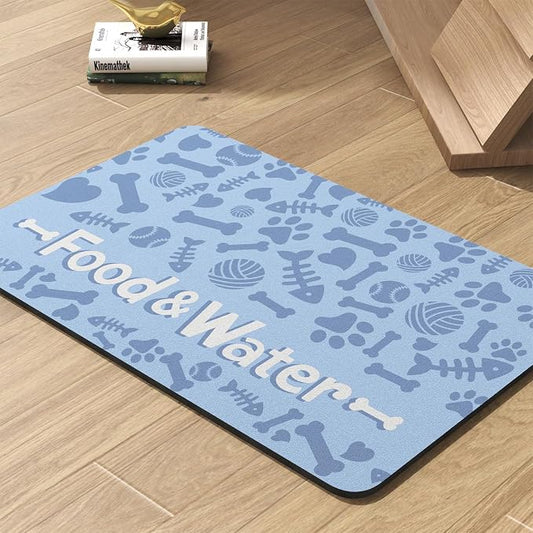 Pet Feeding Mat-Absorbent Dog Mat by PADOOR