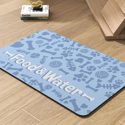 Pet Feeding Mat-Absorbent Dog Mat by PADOOR