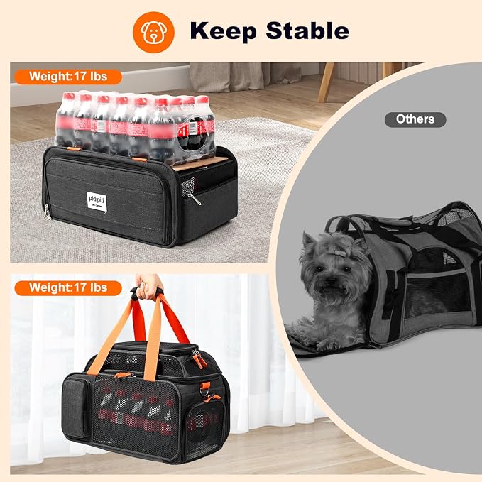 17x12.5x8.5 TSA Approved Expandable pet Carrier - Image 5
