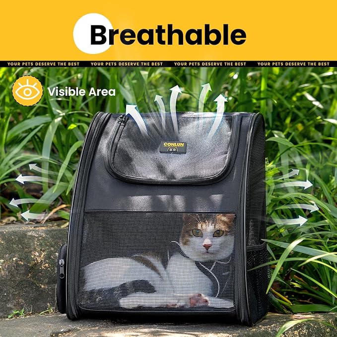 Cat Backpack Carrier for Small Dogs and Cats Fit Up to 15 Lbs, Small Dog - Image 6