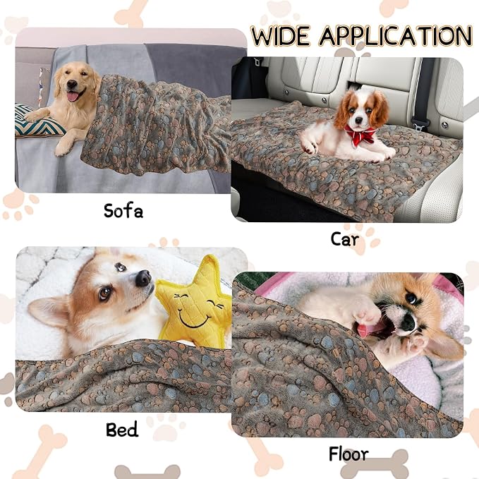 Rezutan 1 Pack 3 Blankets for Dogs, Dog Blanket for Large & Medium Pet Cat - Image 5