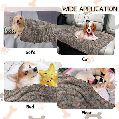 Rezutan 1 Pack 3 Blankets for Dogs, Dog Blanket for Medium Pet Cat, Premium - Image 5
