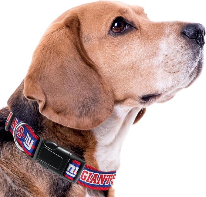 Pets First NFL New York Giants Licensed PET COLLAR, Medium - Image 4