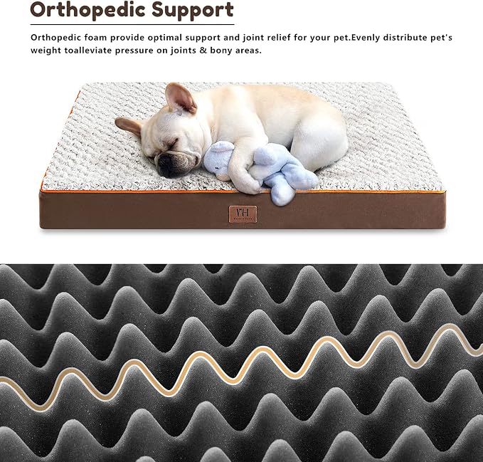 WESTERN HOME WH Medium Dog Bed for Medium Size Dogs, Orthopedic Pet Bed - Image 6