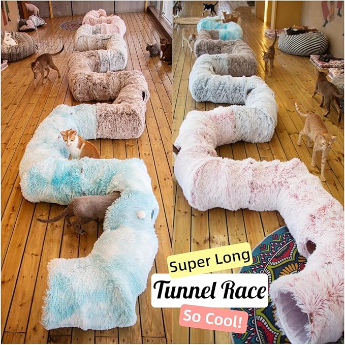 XxingSheep 4 Cave Shuttled XL Cat Tunnel Bed - Image 5