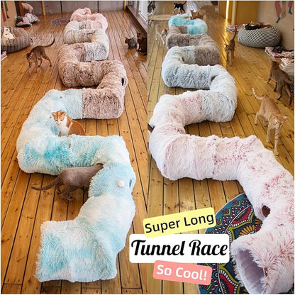 XxingSheep 4 Cave Shuttled XL Cat Tunnel Bed - Image 5