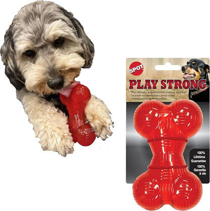 SPOT Play Strong Bone- Durable TPR Long Lasting Dog Chew by SPOT