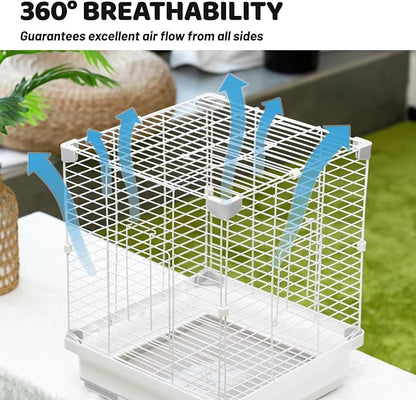 14.6" Portable Travel Bird Cage, Parrot Cage, Ample Room - Image 5