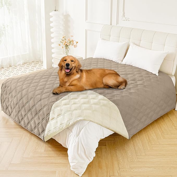 Smiry Waterproof Dog Bed Cover Blanket 82x82, Soft Reversible Pet Blanket by Smiry