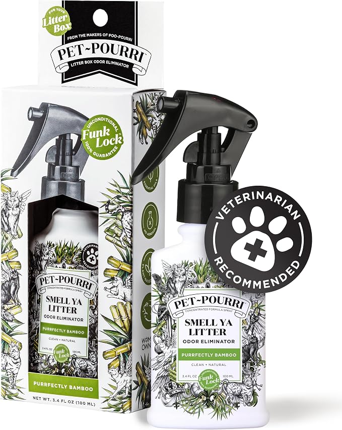 Pet-Pourri Smell Ya Litter Cat Litter Deodorizer Spray, Purrfectly Bamboo 3.4 - Image 2