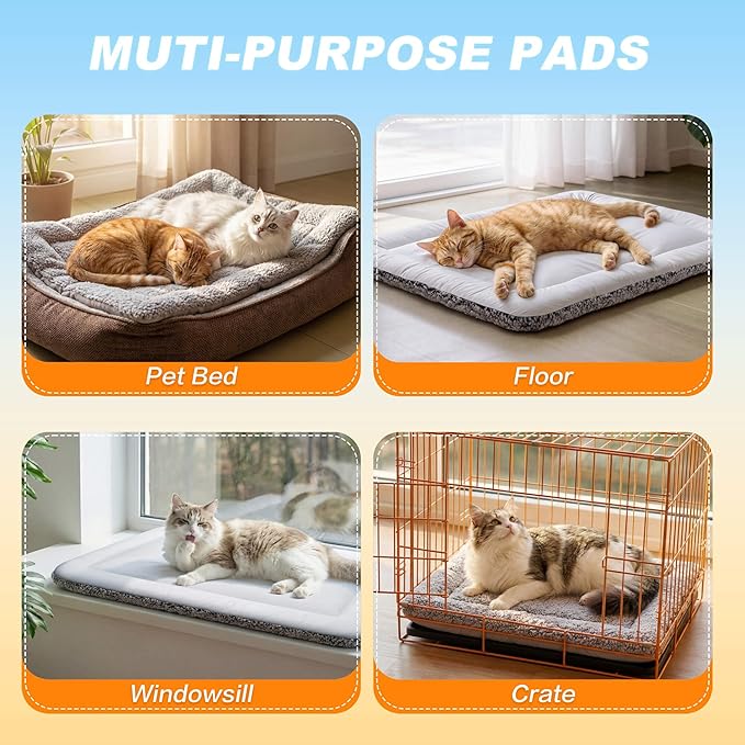 Self Warming Cat Bed, Reversible Warming Cooling Cat Bed, Winter Warm Cats Pad - Image 6