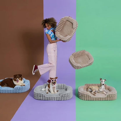 LE SURE Cute Dog Bed Medium Size Dog, Orthopedic Waterproof Medium Pet Beds - Image 4