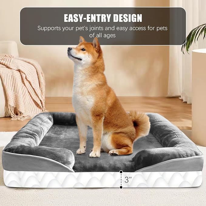 Orthopedic Dog Bed with Sides - Image 5