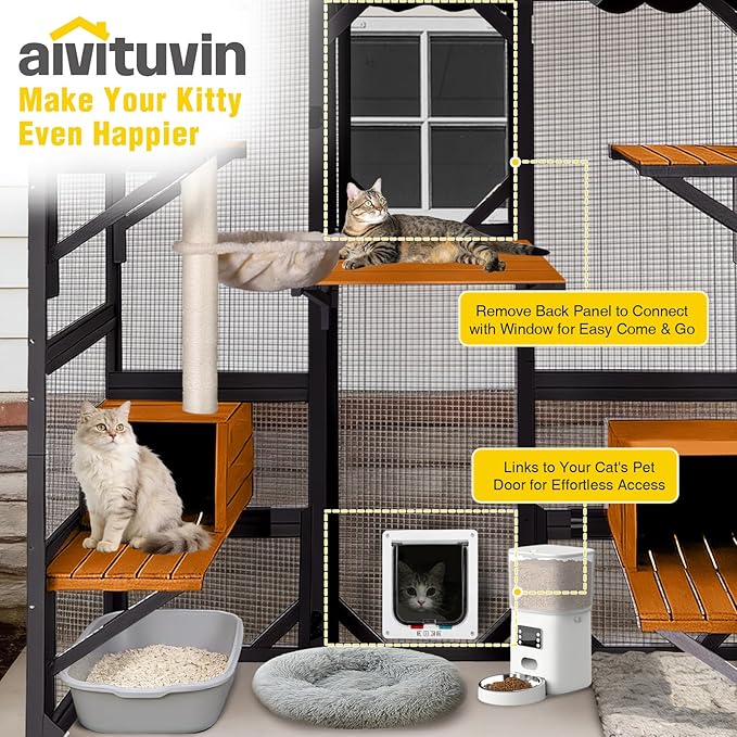 Aivituvin Catio Outdoor Cat Enclosure - Image 3