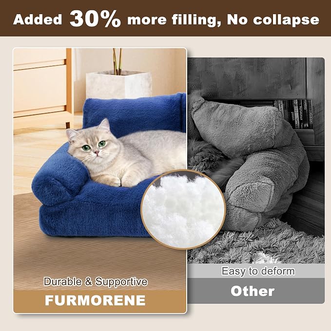 Cat Beds for Indoor Cats, Cat Couch Bed, Cute Cats Sofas for Pets, Small Dog - Image 5