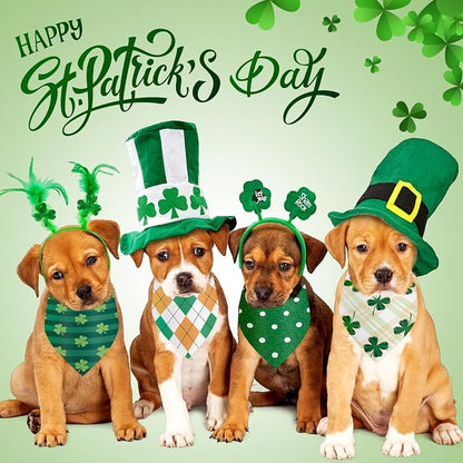 Weewooday 50 Pcs St Patricks Day Bandanas Bulk - Image 4