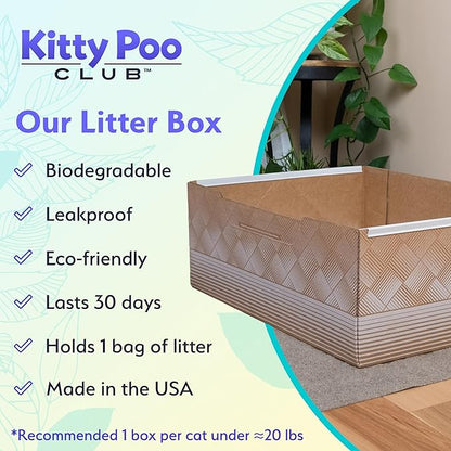 Kitty Poo Club Leakproof Disposable 2-Pack Cat Litter Box - Image 4