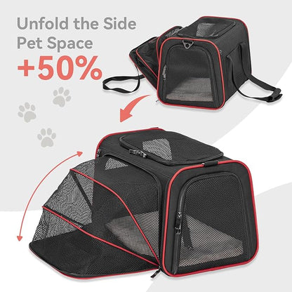 Petsfit Expandable Dog Carrier Large Cat Carrier, Soft-Sided Portable - Image 4