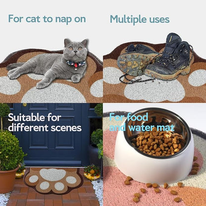 Cute Cat Litter Mat 24”x16”, Litter Box Mat, Litter Trapping Mat, Soft on Kitty - Image 6