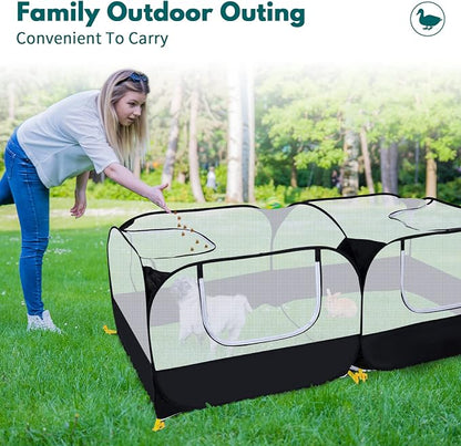 Small Animals Playpen, Pet Cage Tent Large Chicken Run Coop - Image 5