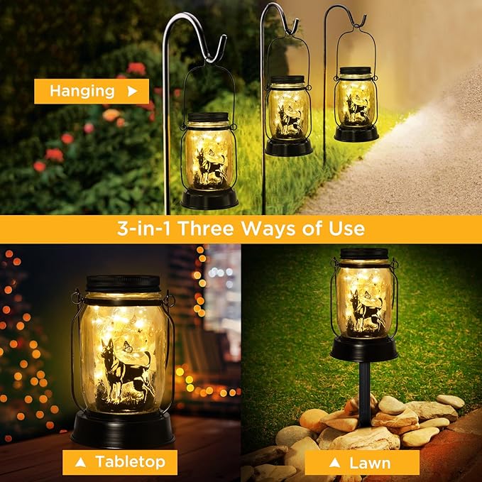 Belgian Malinois Dog Gifts for Women/Men Belgian Malinois Solar Lanterns - Image 3