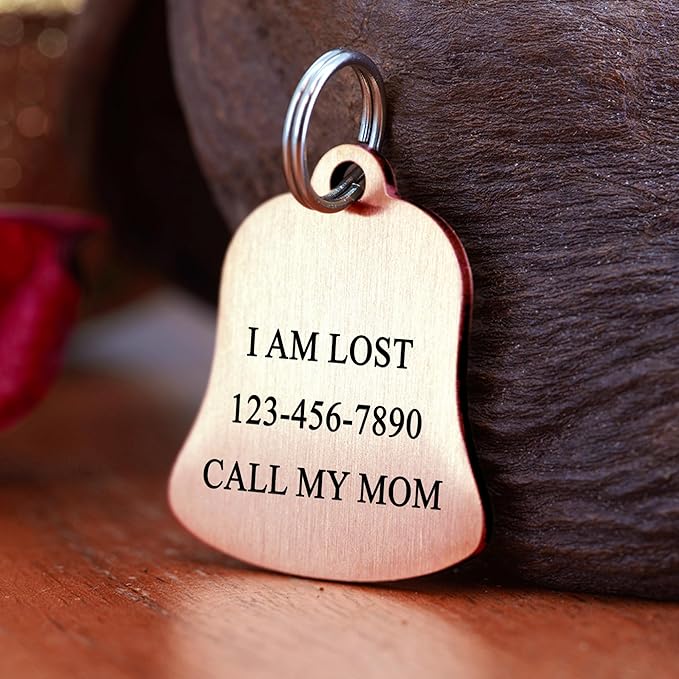 Ultra Joys Cat ID Tag Personalized Pet Tags, Durable Stainless Steel Small Pet - Image 3