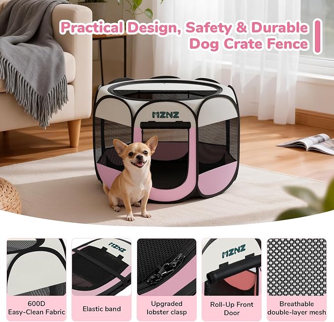 Dog Cat Playpen, Portable Puppy Pet Crate Indoor - Image 6