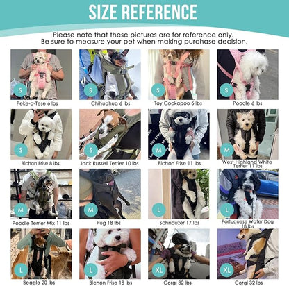 Lukovee Dog Backpack Carrier, Legs Out Easy-fit Dog Front Carrier - Image 8