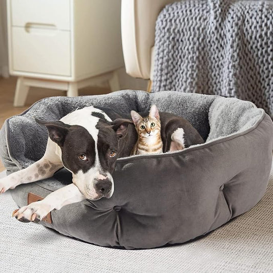 Asvin Large Dog Bed for Large Dogs, Cat Beds for Indoor Cats, Pet Bed for Puppy - Image 2