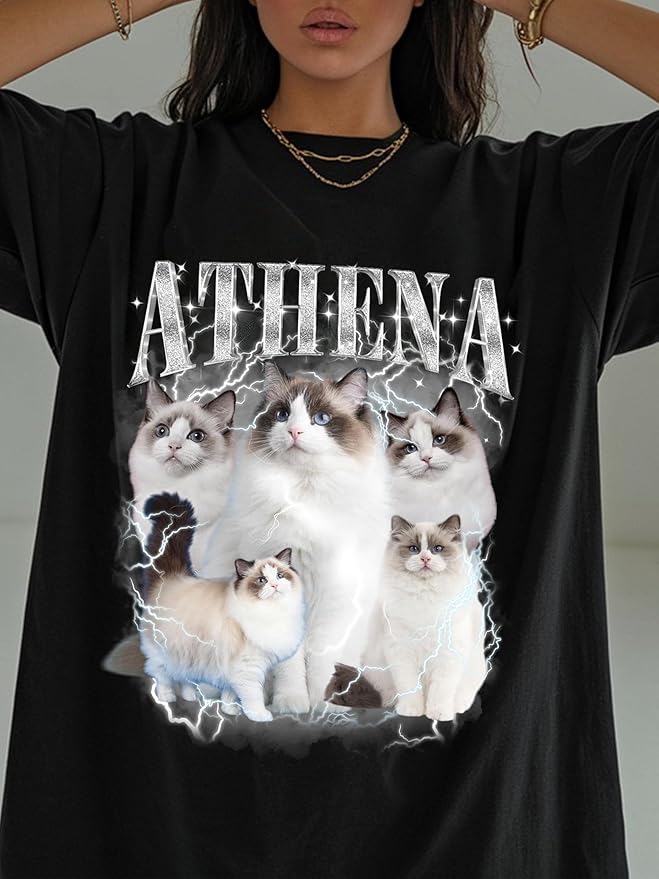 Custom Bootleg Rap Tee, Personalized Girlfriend Vintage Graphic T-Shirt - Image 5