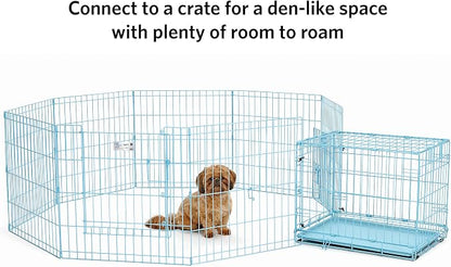 MidWest Homes for Pets Folding Metal Puppy / Dog Exercise Pen, Indoor/Outdoor - Image 2