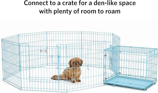 MidWest Homes for Pets Folding Metal Puppy / Dog Exercise Pen, Indoor/Outdoor - Image 2