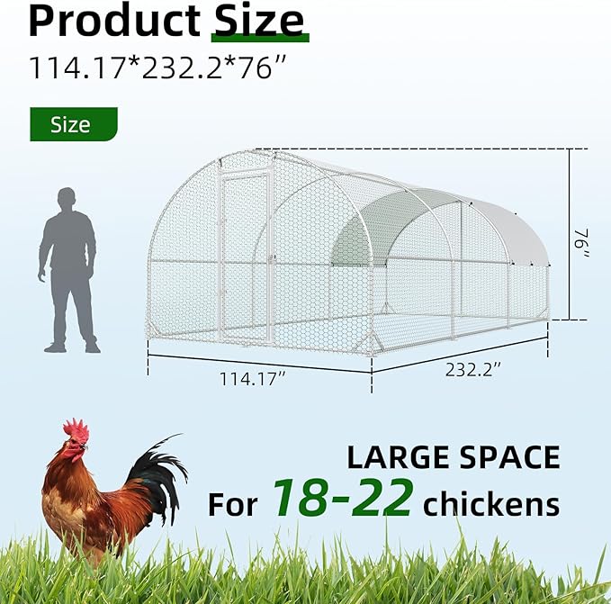 4ever2buy Large Metal Chicken Coop - Image 2