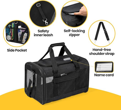 Cat Carrier Airline Approved, Soft-Sided Dog Carrier - Image 6