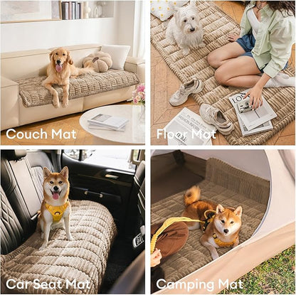 FUNNY FUZZY Pet Couch Covers for Sofa, Flannel Dog Couch Cover for Dogs Washable - Image 5